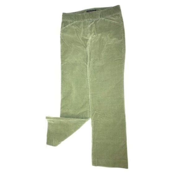 Theory Olive Green Bootcut Corduroy Pants Size 0 - Picture 1 of 3